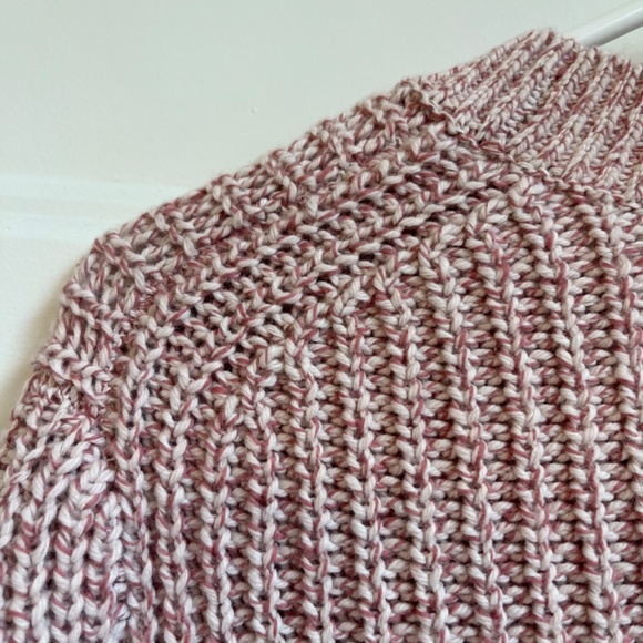 Banana Republic Cream and Rose Marled Knit Sweater M - Picture 7 of 7